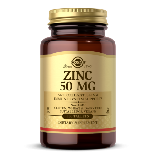 Zinc 50 мг 100 таблеток (Solgar) срок 04.2024