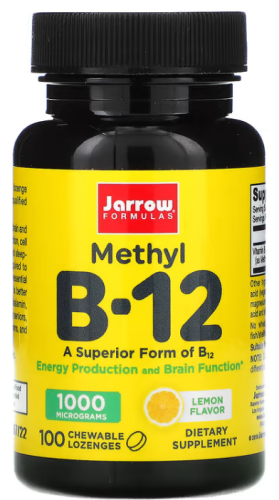 Methyl B-12 1000 mcg (Метил B-12 1000 мкг) 100 жев. таблеток (Jarrow Formulas)