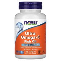 Ultra Omega-3 500 EPA / 250 DHA 90 капсул (Now Foods)