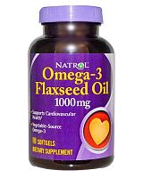 Flax Seed Oil Softgel 120 капсул (Natrol)