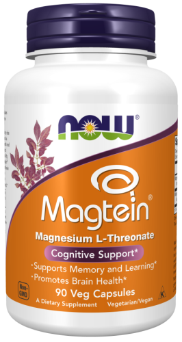 Magtein Magnesium L-Threonate (L-треонат магния) 90 вег капсул (Now Foods)