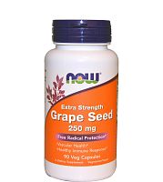 Grape Seed 250 мг (Экстракт Виноградной косточки) 90 вег капсул (Now Foods)