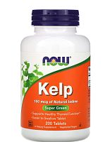 Kelp (Бурые Водросли) 150 мкг 200 таблеток (Now Foods)