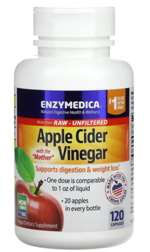 Apple Cider Vinegar 710 mg (Яблочный уксус 710 мг) 120 капсул (Enzymedica) фото 5