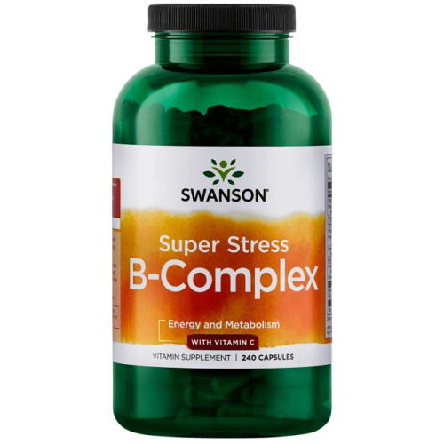 Super Stress B-Complex with vitamin C 240 капсул (Swanson)