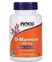 D-Mannose 500 мг 120 капсул (Now Foods)