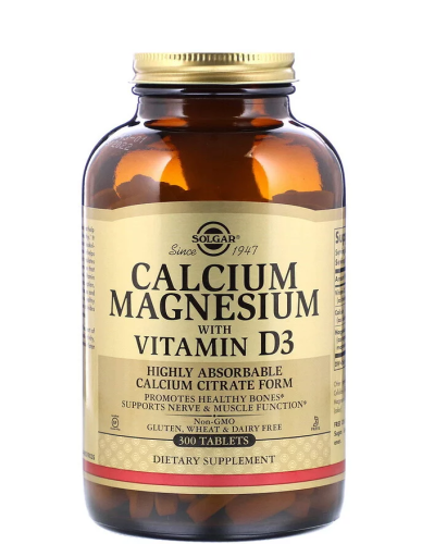 Calcium Magnesium With Vitamin D3 300 таблеток (Solgar)