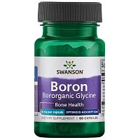 Boron Boroganic Glycine 6 mg (Бор из Альбиона Борогановый Глицин 6 мг) 60 капсул (Swanson)