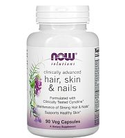 Solutions Clinically Advanced Hair Skin & Nails (волосы, кожа и ногти) 90 капсул (Now Foods)