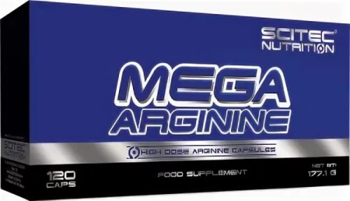 Mega Arginine 1300 mg (Мега Аргинин 1300 мг в капсуле) 120 капсул (Scitec Nutrition) фото 3