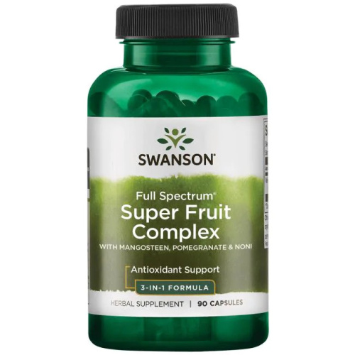 Full Spectrum Super Fruit Complex with Mangosteen, Pomegranete, Noni 90 капсул (Swanson) 