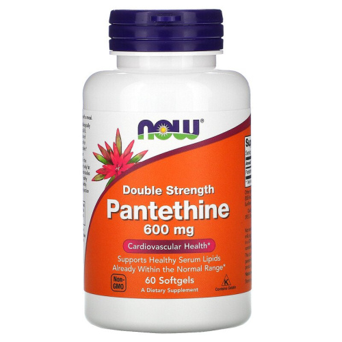 Pantethine 600 мг (Пантетин) 60 гел капс (Now Foods)
