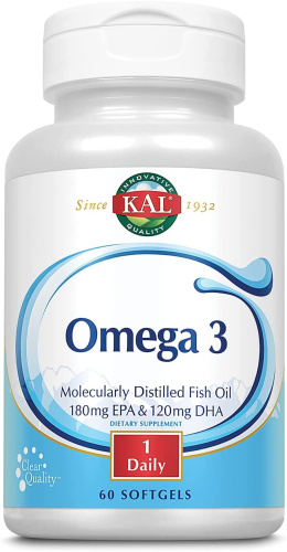 Omega-3 60 мягких капсул (KAL)