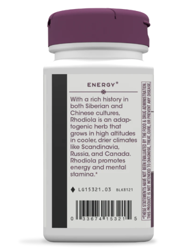 Rhodiola 250 mg (Родиола 250 мг) 60 вег капсул (Nature's Way) фото 3
