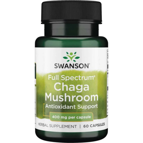 Chaga Mushroom 400 mg (Гриб Чага 400 мг) 60 капсул (Swanson)